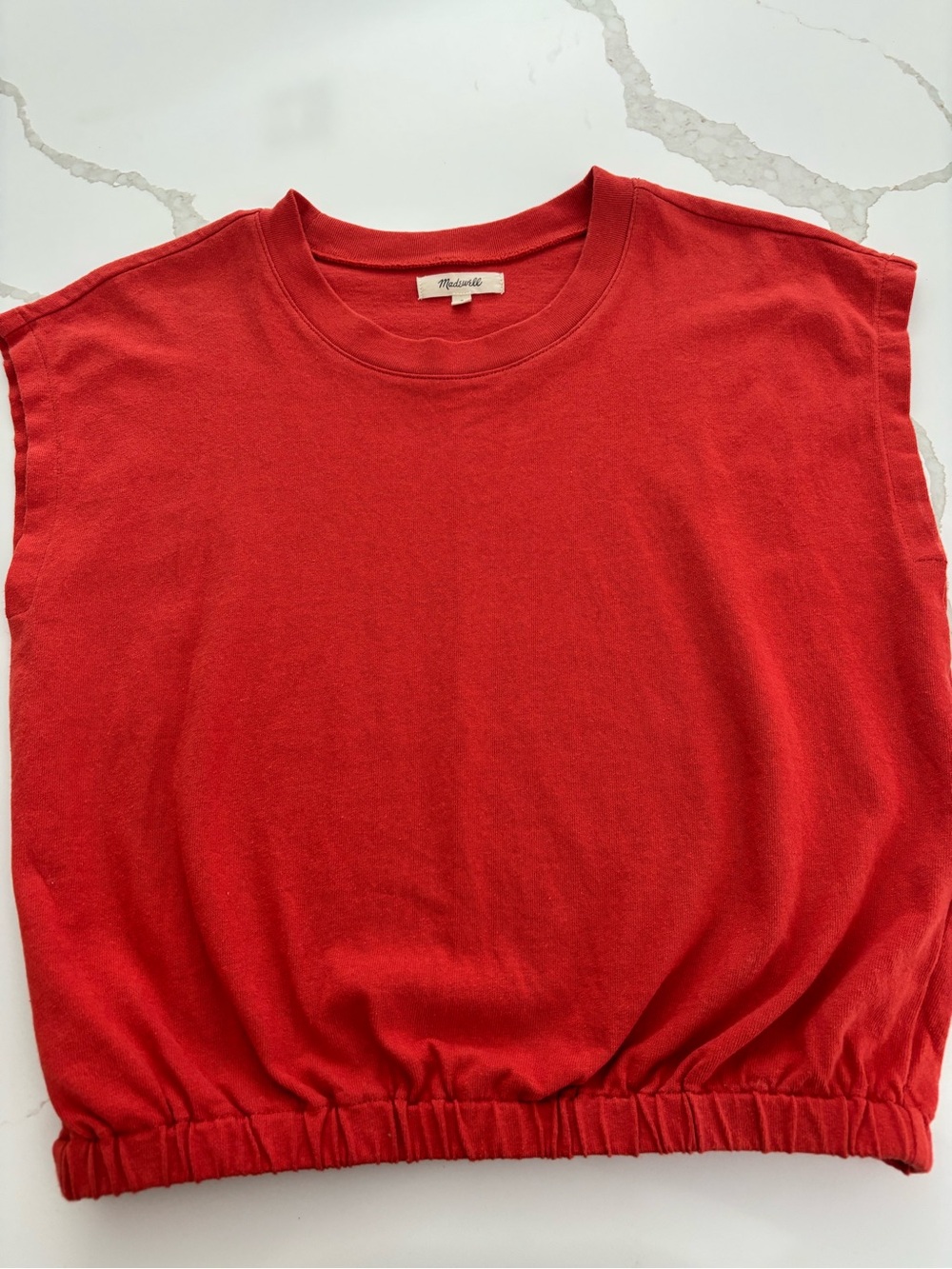 Madewell cropped muscle tee